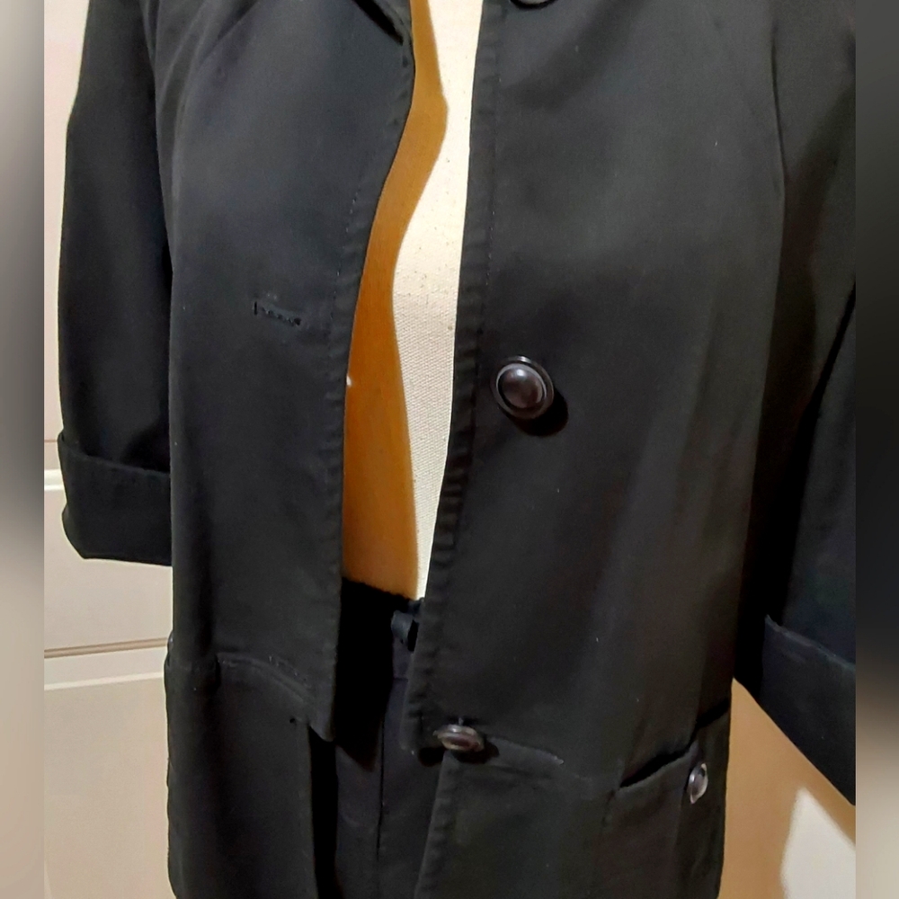 Talbots Basic Black Blazer/Jacket Euc - image 3